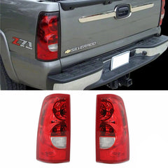 SUPAPRO Tail Lights Brake Lamps w/Bulbs for 03-06 Chevy Silverado 1500 2500 3500 HD