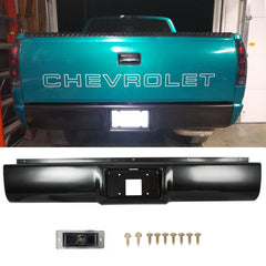 Rear Bumper Roll Pan w/LED Light for 88-1998 Chevrolet GMC C1500/K2500