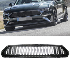 SUPAPRO Matte BLK Front Upper Grille for 18-20 Ford Mustang GT Ecoboost