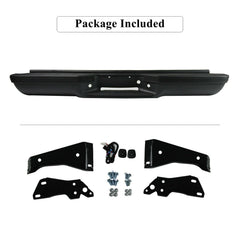 SUPAPRO Black Rear Step Bumper for 88-2000 Chevy Silverado GMC Sierra C/K 1500 2500