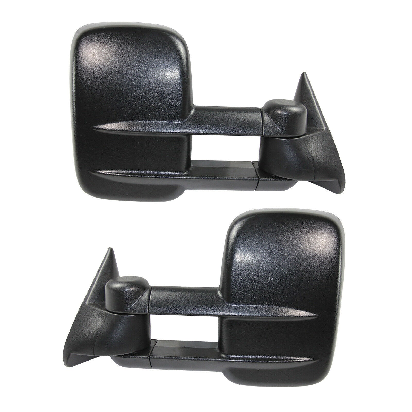 Textured Black Manual Tow Mirrors for 88-00 Chevy Silverado C/K 1500 2500 3500