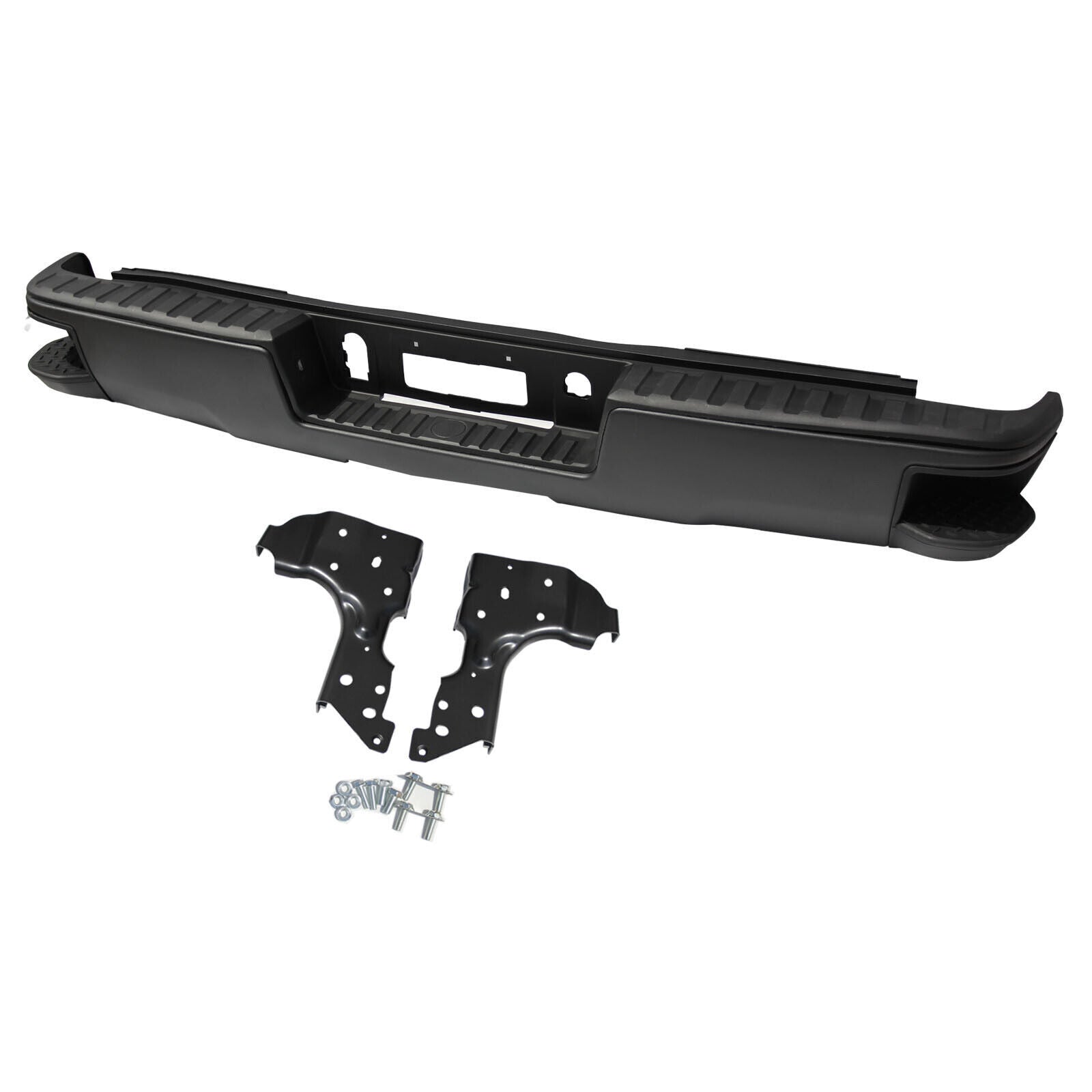 SUPAPRO Rear Step Bumper w/o Sensor Holes For 14-18 Chevy Silverado/Sierra 1500