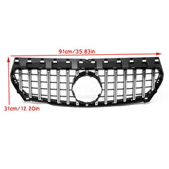 SUPAPRO GT-R Chrome Front Grille for 13-16 Mercedes Benz W117 CLA200 CLA250