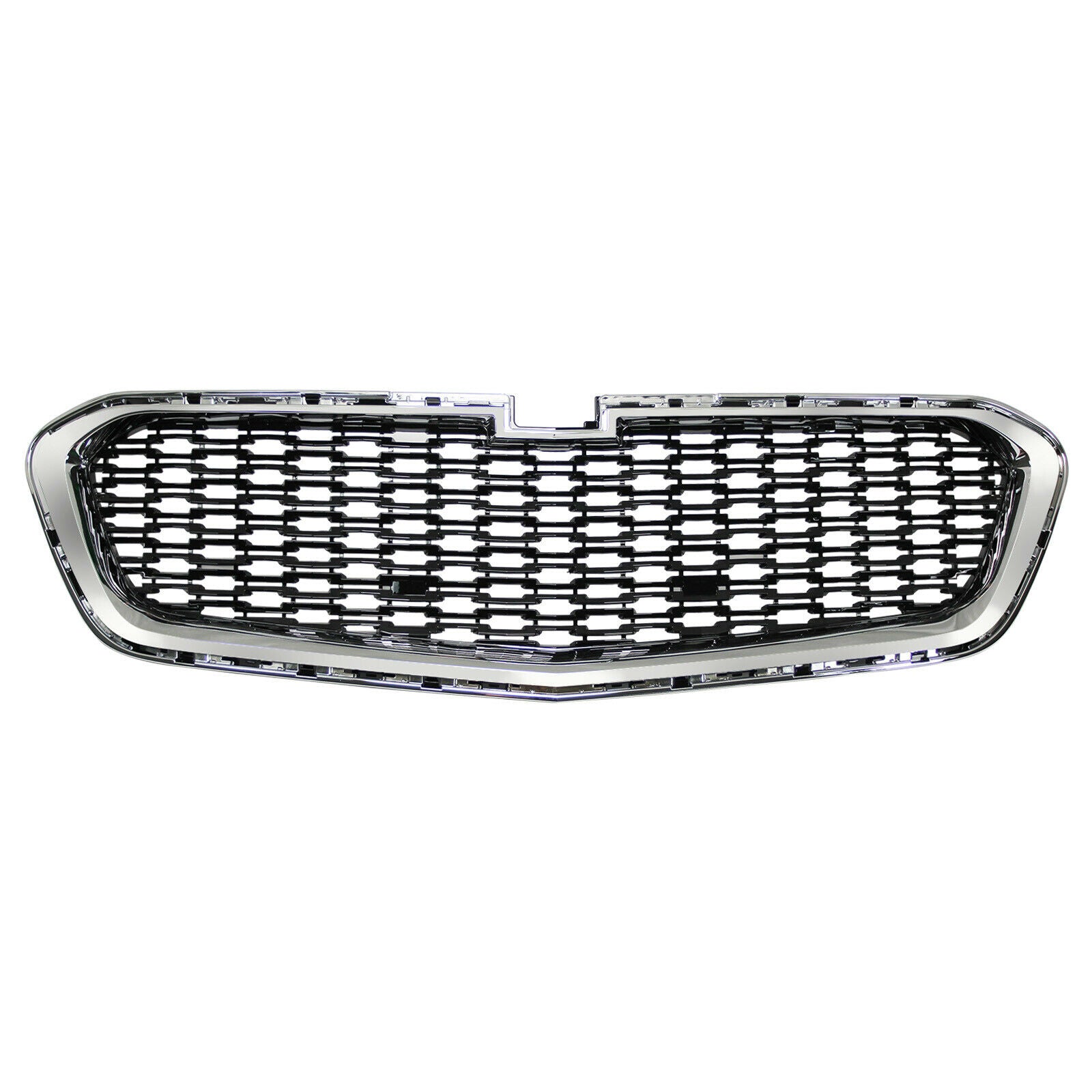 SUPAPAO Chrome Front Upper & Center Grille Grill for 14-15 Chevrolet Malibu