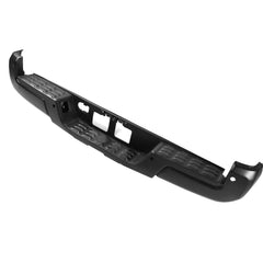 SUPAPRO Black Rear Step Bumper w/Parking Aid Sensor Holes for 2016-2020 Toyota Tacoma