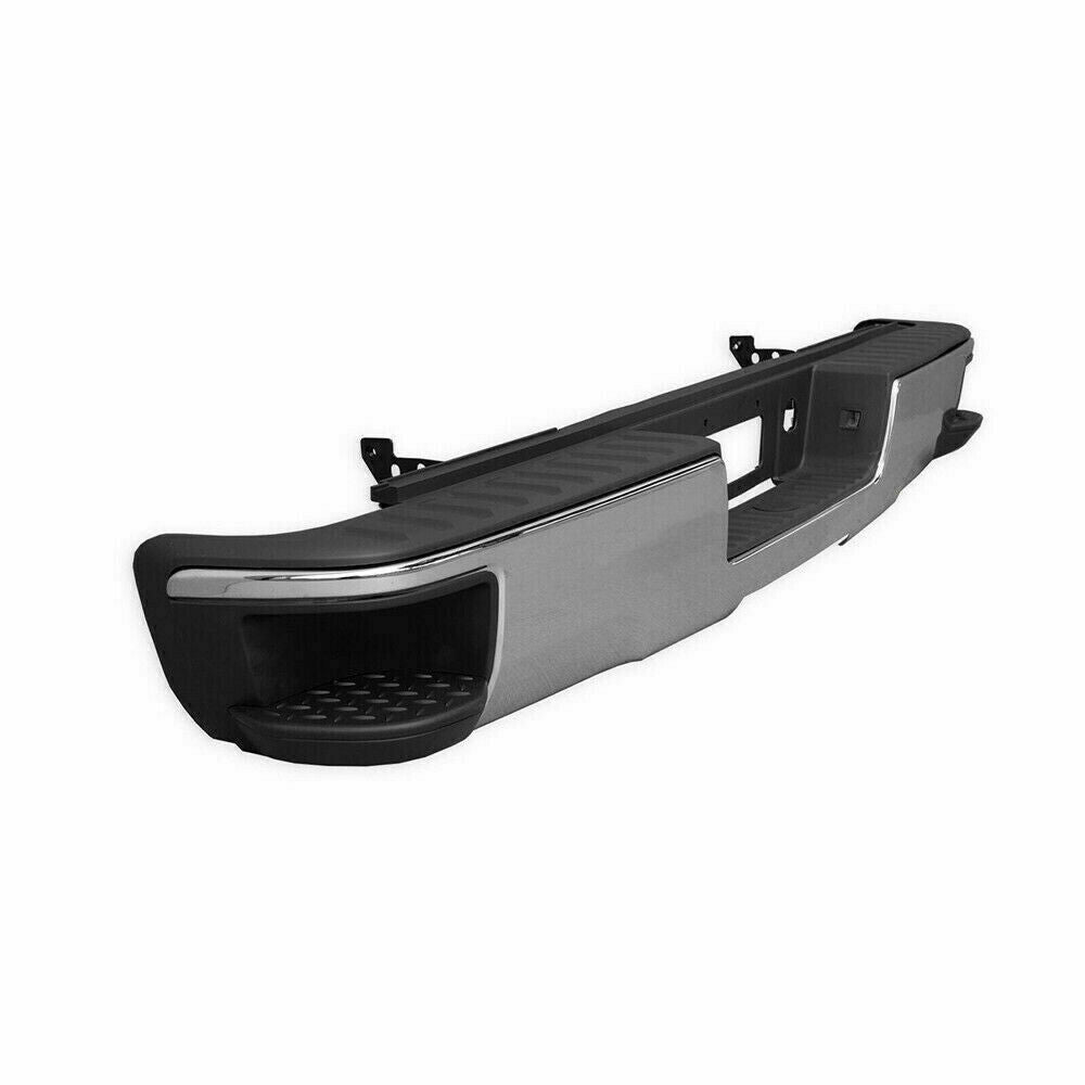 SUPAPRO Rear Step Bumper w/o Sensor Holes For 14-18 Chevy Silverado/Sierra 1500