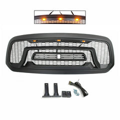 SUPAPRO Rebel Style Front Bumper Grille Grill w/Brackets for Dodge Ram 1500 2013-2018