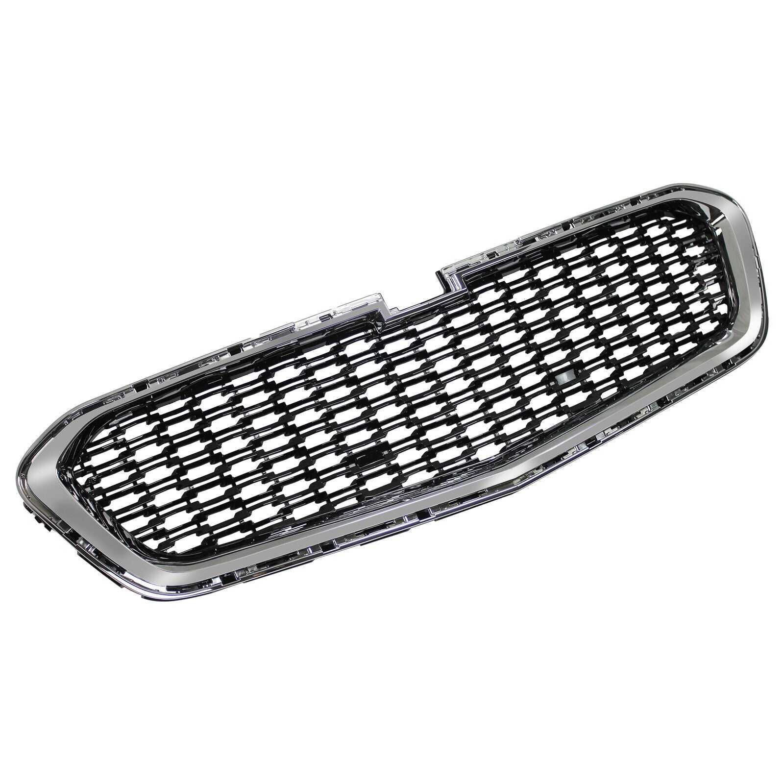 SUPAPAO Chrome Front Upper & Center Grille Grill for 14-15 Chevrolet Malibu