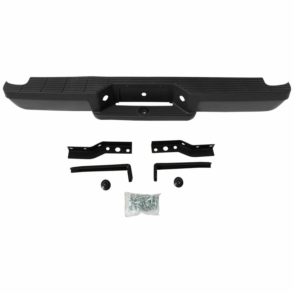 SUPAPRO Black Steel Rear Step Bumper for 1993-2011 Ford Ranger Fleetside