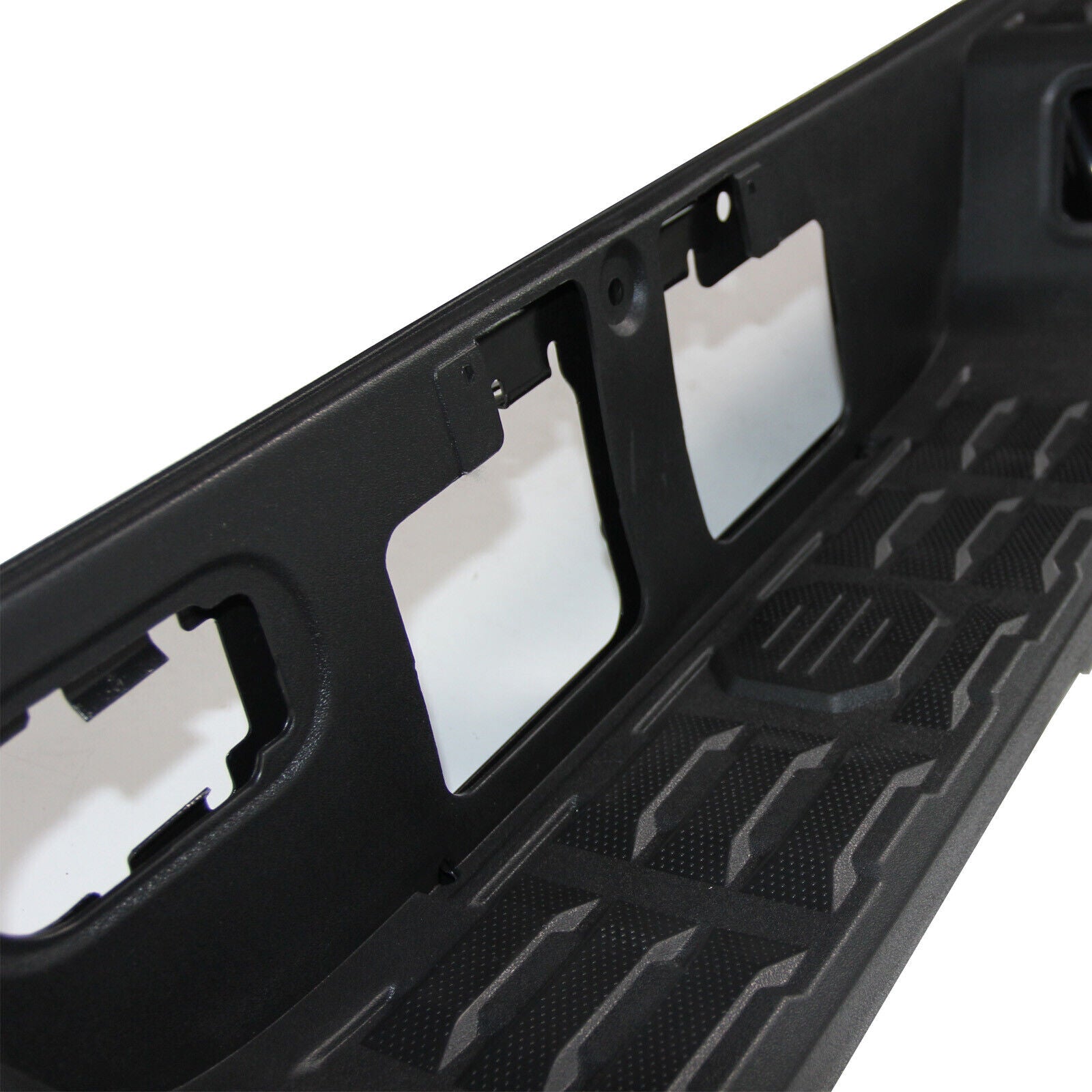 SUPAPRO Black Rear Step Bumper w/Parking Aid Sensor Holes for 2016-2020 Toyota Tacoma