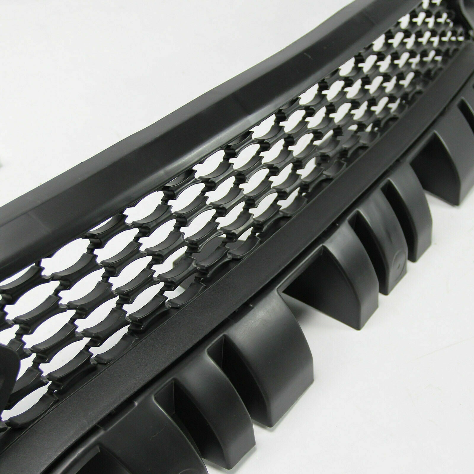 Bumper Upper Honeycomb Grille w/Bezels Dual Inlets for 15-21 Dodge Charger