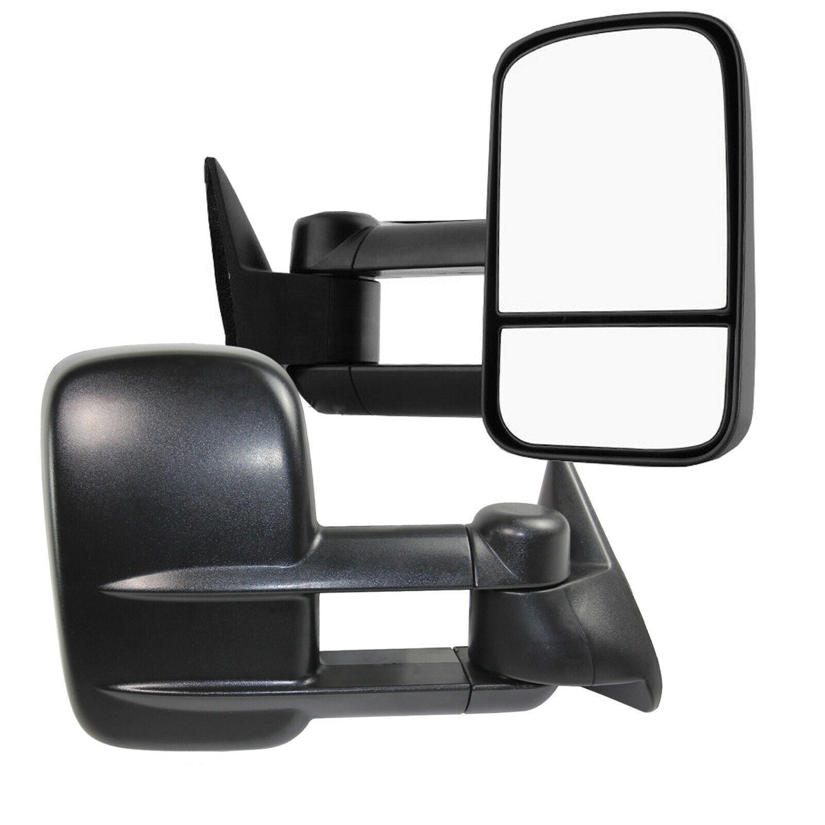 Textured Black Manual Tow Mirrors for 88-00 Chevy Silverado C/K 1500 2500 3500